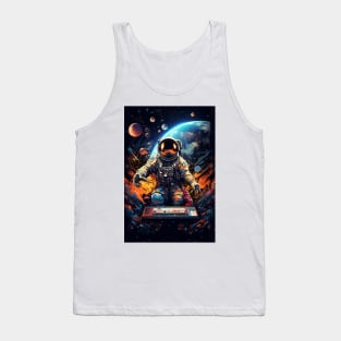 Astronaut playing in space Tank Top